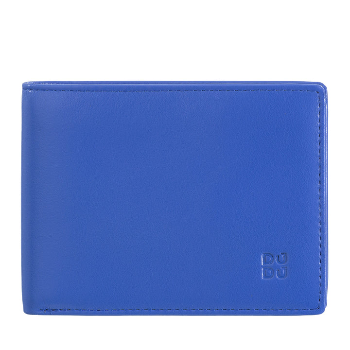 DUDU Portafoglio Uomo Blocco RFID in Pelle Schermato Piccolo da Tasca con slot Porta Carte di Credito