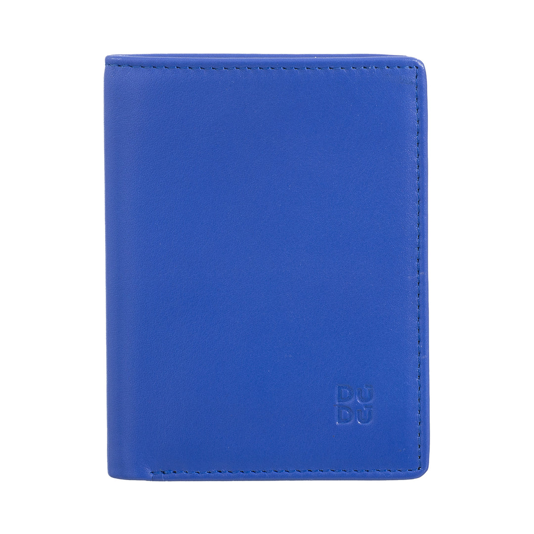 DUDU Portafoglio Uomo in Pelle, Portafoglio Uomo Slim con Porta Carte di Credito, Porta Banconote Contanti, Piccolo e Compatto, con Protezione RFID