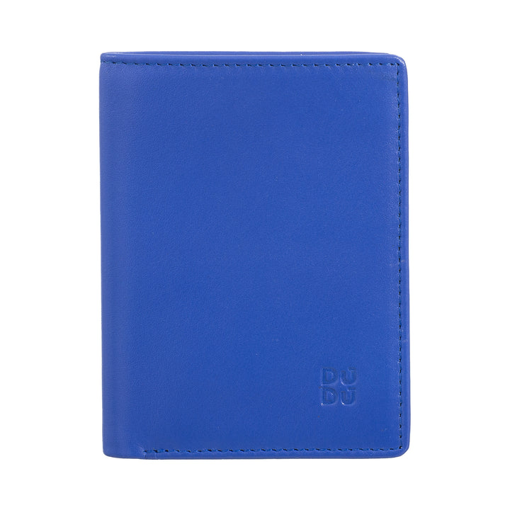 DUDU Portafoglio Uomo in Pelle, Portafoglio Uomo Slim con Porta Carte di Credito, Porta Banconote Contanti, Piccolo e Compatto, con Protezione RFID