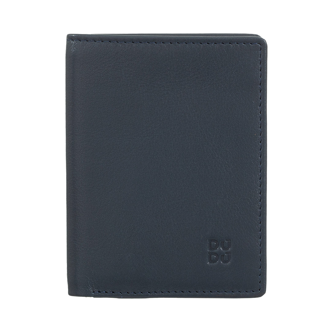 DUDU Portafoglio Uomo in Pelle, Portafoglio Uomo Slim con Porta Carte di Credito, Porta Banconote Contanti, Piccolo e Compatto, con Protezione RFID