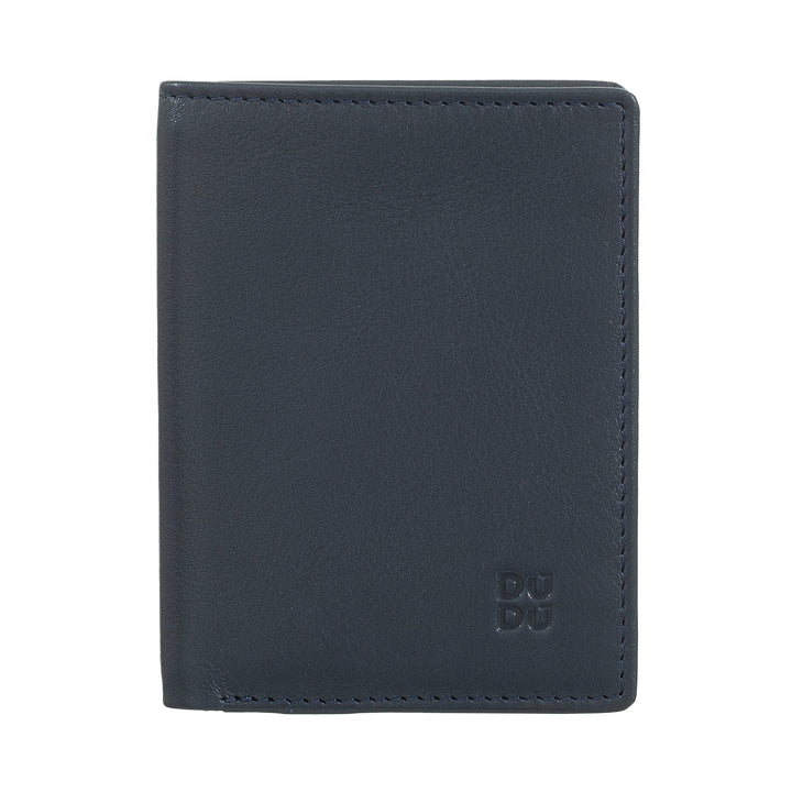 DUDU Portafoglio Uomo in Pelle, Portafoglio Uomo Slim con Porta Carte di Credito, Porta Banconote Contanti, Piccolo e Compatto, con Protezione RFID