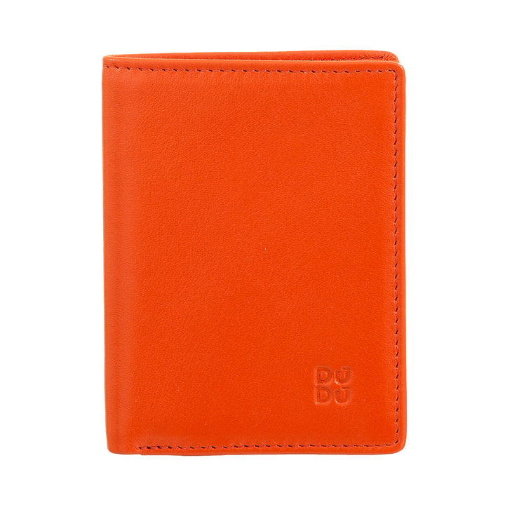 DUDU Portafoglio Uomo in Pelle, Portafoglio Uomo Slim con Porta Carte di Credito, Porta Banconote Contanti, Piccolo e Compatto, con Protezione RFID