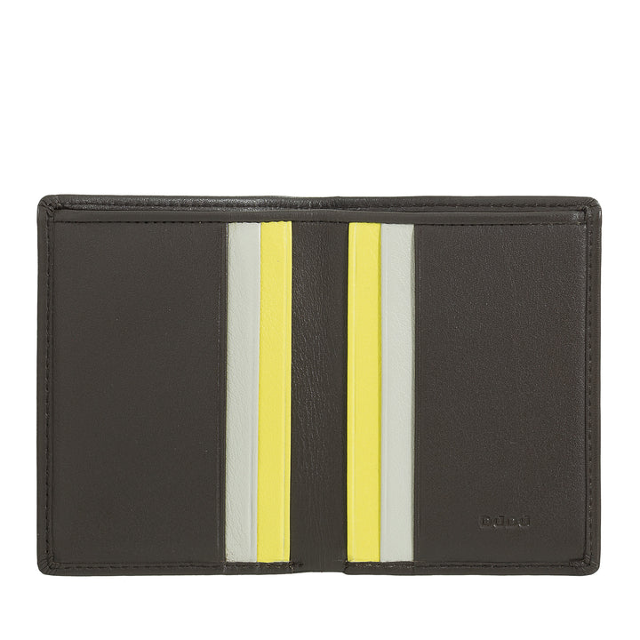 DUDU Portafoglio Uomo in Pelle, Portafoglio Uomo Slim con Porta Carte di Credito, Porta Banconote Contanti, Piccolo e Compatto, con Protezione RFID
