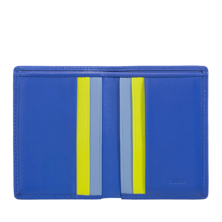 DUDU Portafoglio Uomo in Pelle, Portafoglio Uomo Slim con Porta Carte di Credito, Porta Banconote Contanti, Piccolo e Compatto, con Protezione RFID
