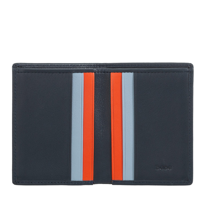 DUDU Portafoglio Uomo in Pelle, Portafoglio Uomo Slim con Porta Carte di Credito, Porta Banconote Contanti, Piccolo e Compatto, con Protezione RFID
