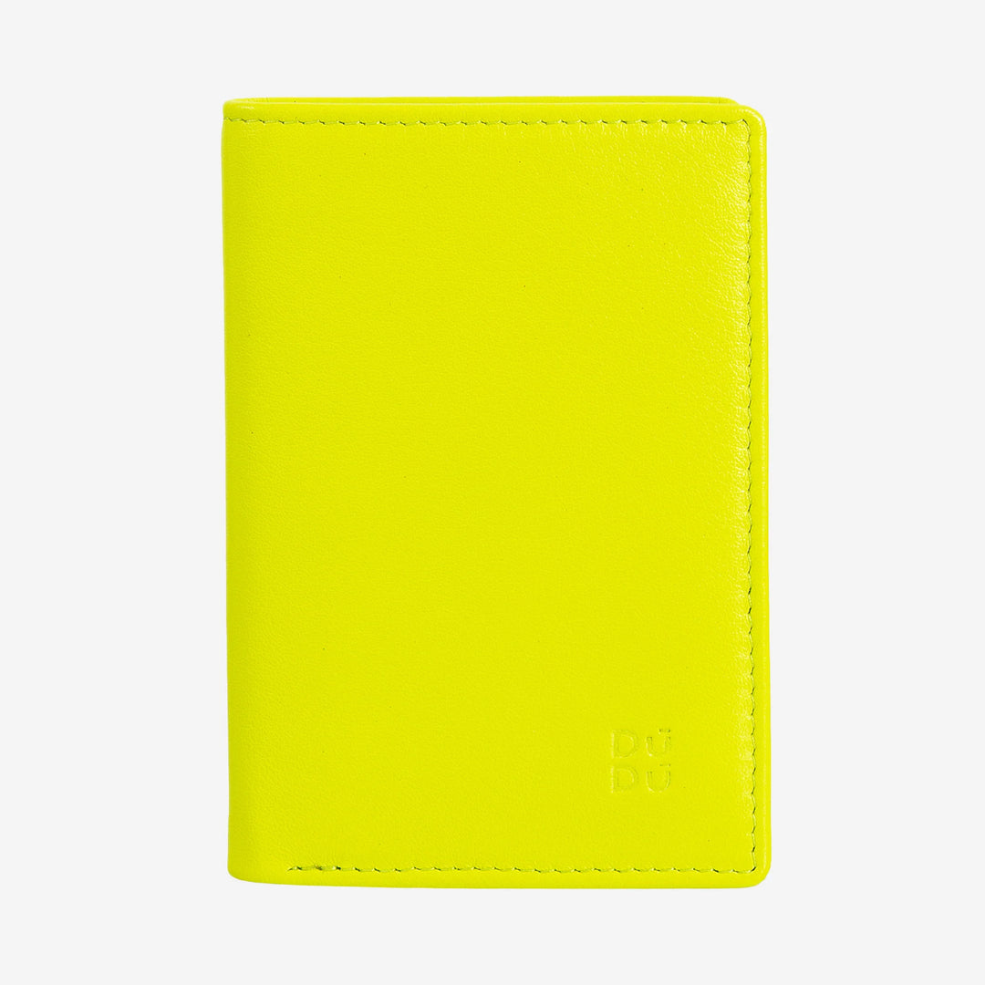 DUDU Portafoglio Uomo in Pelle Piccolo, Portafoglio Uomo Slim Compatto con Porta Carte di Credito, Porta Banconote Contanti, Zip Portamonete, con Protezione RFID