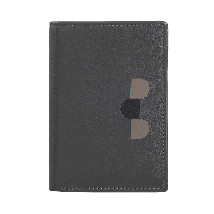 DUDU Portafoglio Uomo in Pelle Piccolo, Portafoglio Uomo Slim Compatto con Porta Carte di Credito, Porta Banconote Contanti, Zip Portamonete, con Protezione RFID