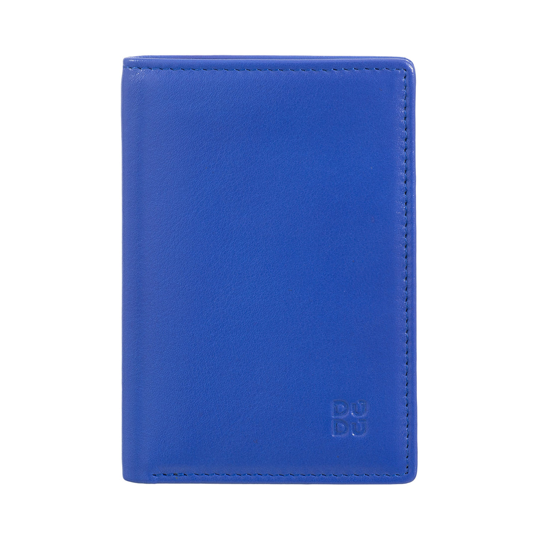 DUDU Portafoglio Uomo in Pelle Piccolo, Portafoglio Uomo Slim Compatto con Porta Carte di Credito, Porta Banconote Contanti, Zip Portamonete, con Protezione RFID
