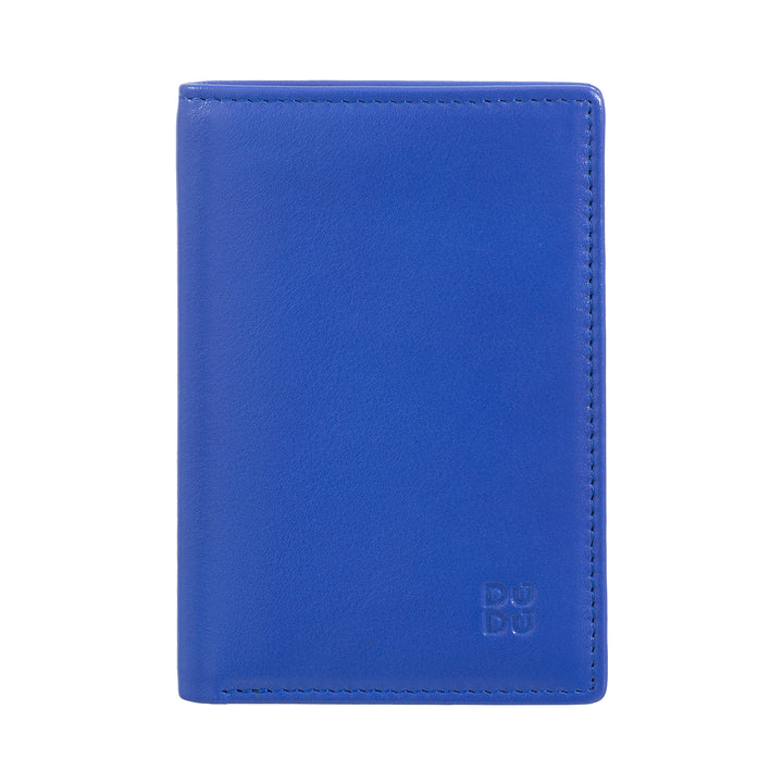 DUDU Portafoglio Uomo in Pelle Piccolo, Portafoglio Uomo Slim Compatto con Porta Carte di Credito, Porta Banconote Contanti, Zip Portamonete, con Protezione RFID