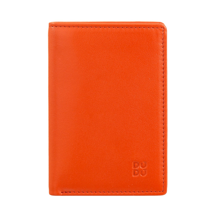 DUDU Portafoglio Uomo in Pelle Piccolo, Portafoglio Uomo Slim Compatto con Porta Carte di Credito, Porta Banconote Contanti, Zip Portamonete, con Protezione RFID