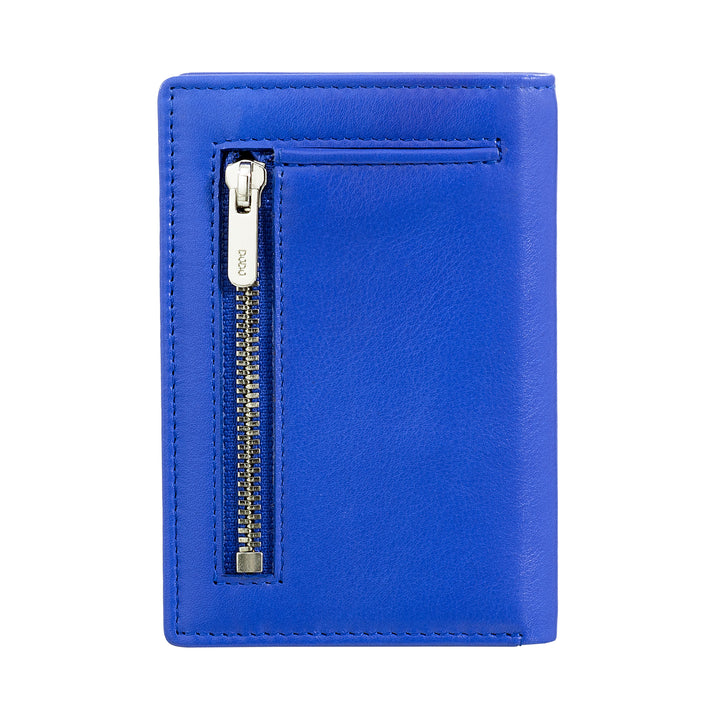 DUDU Portafoglio Uomo in Pelle Piccolo, Portafoglio Uomo Slim Compatto con Porta Carte di Credito, Porta Banconote Contanti, Zip Portamonete, con Protezione RFID