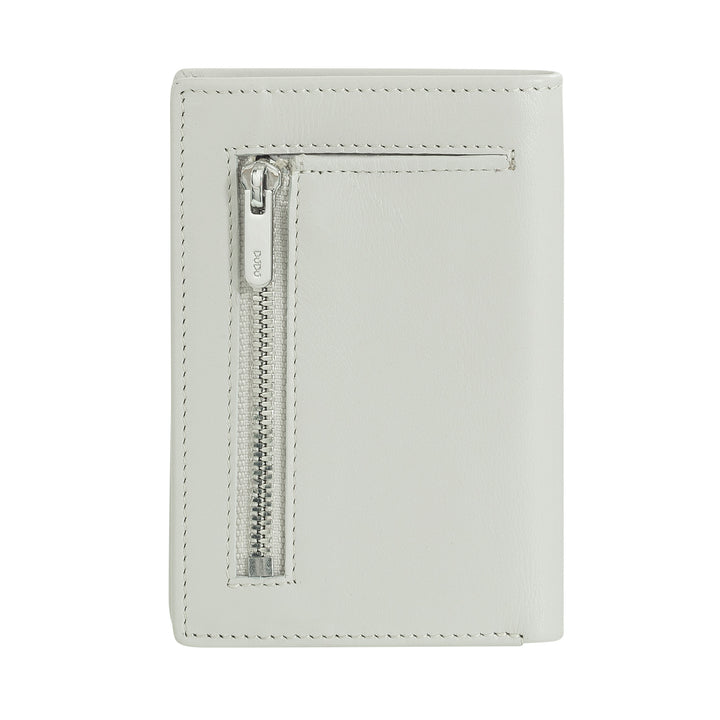 DUDU Portafoglio Uomo in Pelle Piccolo, Portafoglio Uomo Slim Compatto con Porta Carte di Credito, Porta Banconote Contanti, Zip Portamonete, con Protezione RFID