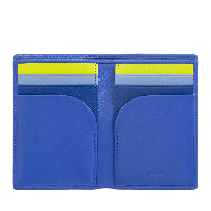 DUDU Portafoglio Uomo in Pelle Piccolo, Portafoglio Uomo Slim Compatto con Porta Carte di Credito, Porta Banconote Contanti, Zip Portamonete, con Protezione RFID