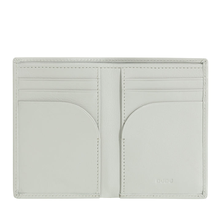 DUDU Portafoglio Uomo in Pelle Piccolo, Portafoglio Uomo Slim Compatto con Porta Carte di Credito, Porta Banconote Contanti, Zip Portamonete, con Protezione RFID