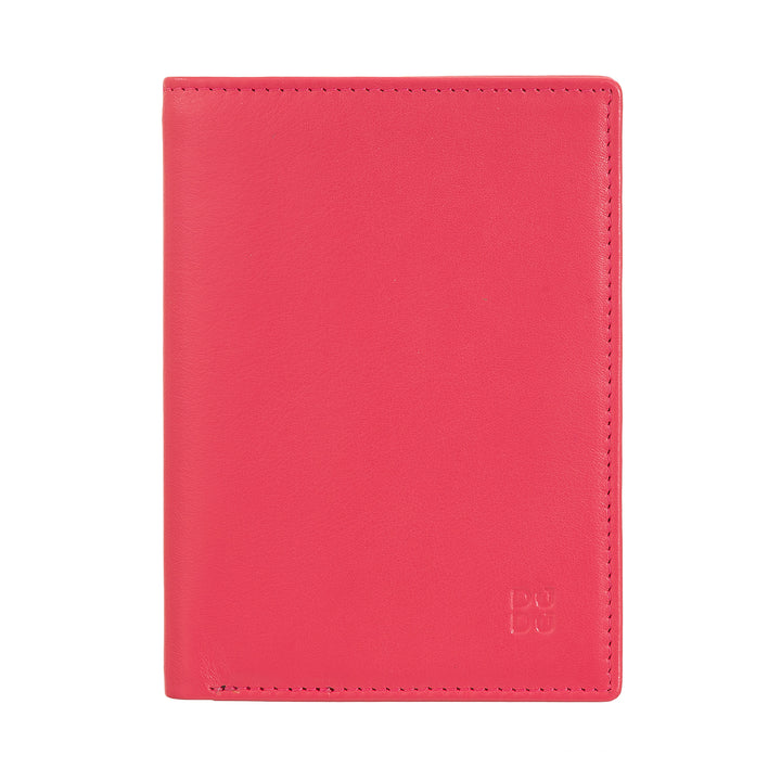 DUDU Portafoglio Uomo Slim di Vera Pelle, Piccolo e Sottile, Porta Soldi e Carte di Credito, Portacarte Compatto con Cerniera Zip Interna, Design Minimal