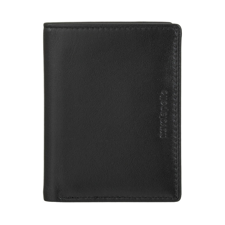 Nuvola Pelle Portafoglio Uomo in Pelle Piccolo, Portacarte Compatto, Porta Banconote, Portafoglio Tascabile Bifold, Design Slim
