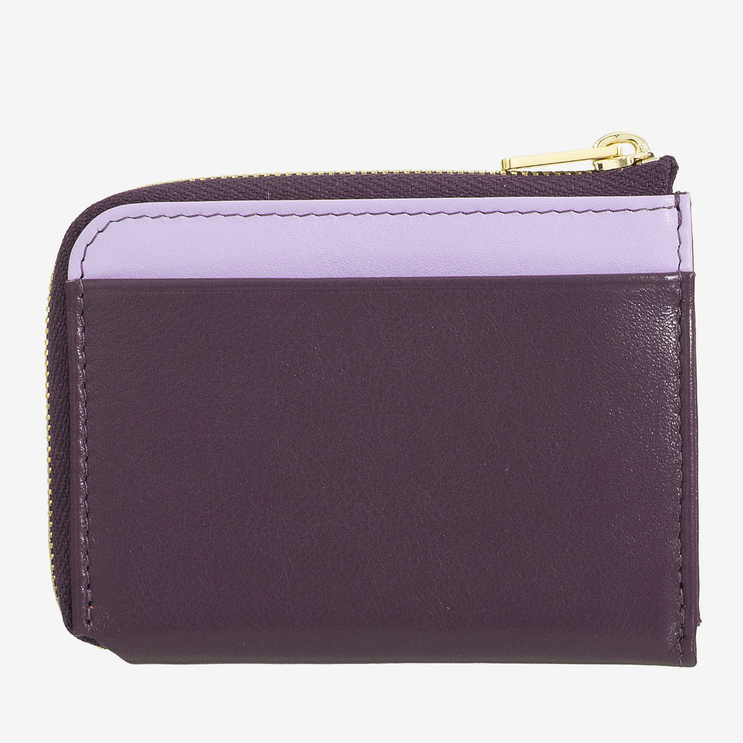 DUDU Portafoglio Uomo Piccolo con Zip, Portafoglio RFID in Pelle Colorato, Porta Carte di Credito, Design Compatto Tascabile