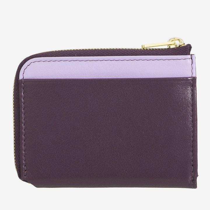 DUDU Portafoglio Uomo Piccolo con Zip, Portafoglio RFID in Pelle Colorato, Porta Carte di Credito, Design Compatto Tascabile