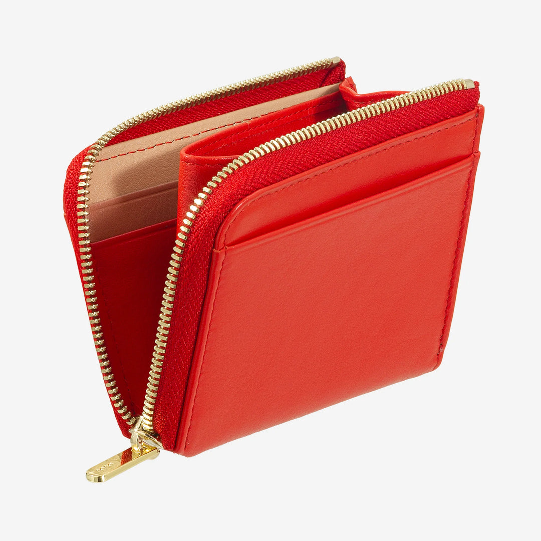 DUDU Portafoglio Uomo Piccolo con Zip, Portafoglio RFID in Pelle Colorato, Porta Carte di Credito, Design Compatto Tascabile