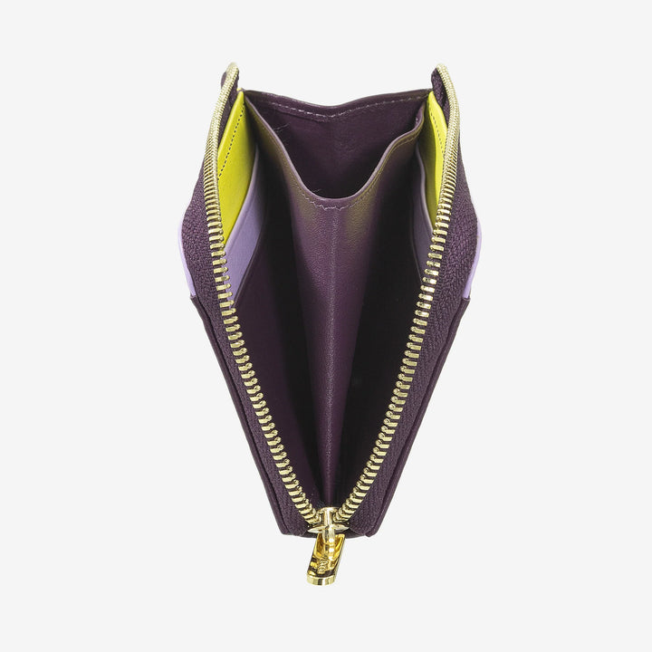 DUDU Portafoglio Uomo Piccolo con Zip, Portafoglio RFID in Pelle Colorato, Porta Carte di Credito, Design Compatto Tascabile