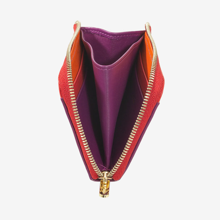 DUDU Portafoglio Uomo Piccolo con Zip, Portafoglio RFID in Pelle Colorato, Porta Carte di Credito, Design Compatto Tascabile