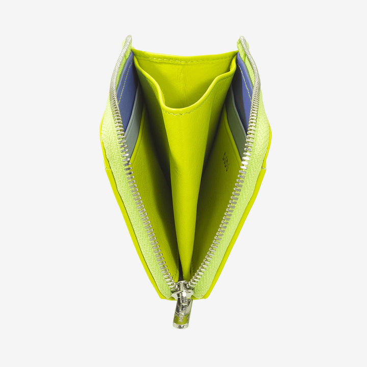 DUDU Portafoglio Uomo Piccolo con Zip, Portafoglio RFID in Pelle Colorato, Porta Carte di Credito, Design Compatto Tascabile