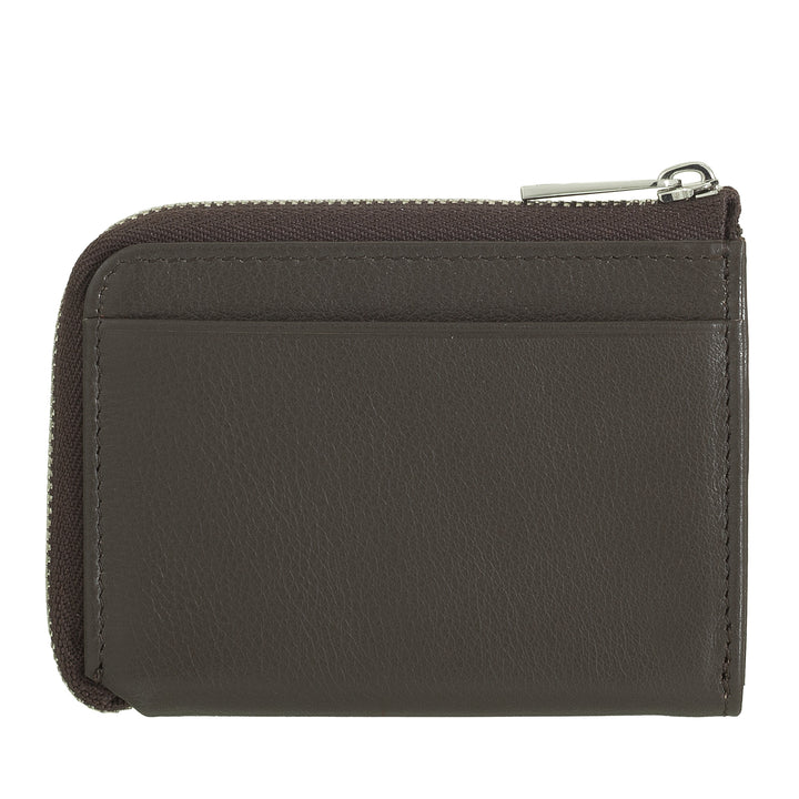 DUDU Portafoglio Uomo Piccolo con Zip, Portafoglio RFID in Pelle Colorato, Porta Carte di Credito, Design Compatto Tascabile
