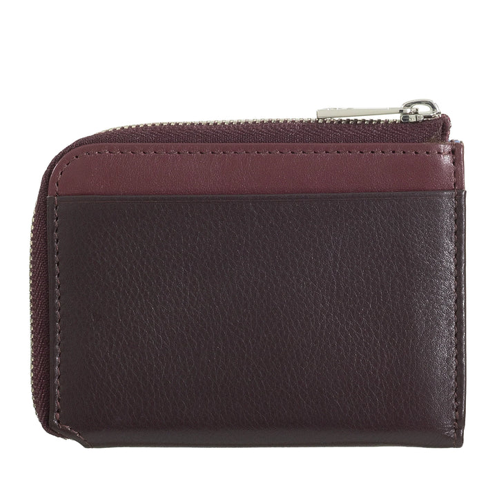 DUDU Portafoglio Uomo Piccolo con Zip, Portafoglio RFID in Pelle Colorato, Porta Carte di Credito, Design Compatto Tascabile