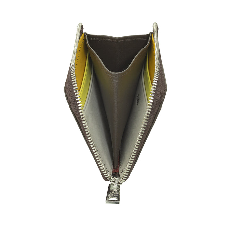 DUDU Portafoglio Uomo Piccolo con Zip, Portafoglio RFID in Pelle Colorato, Porta Carte di Credito, Design Compatto Tascabile