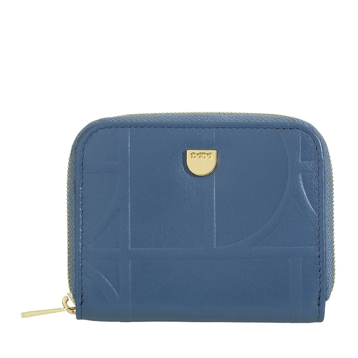 DUDU Portamonete Uomo Donna Piccolo Tascabile in Pelle Stampata con Cerniera, Tasche Porta Tessere - Portafoglio Piccolo Compatto