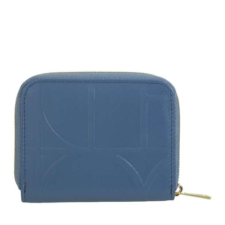 DUDU Portamonete Uomo Donna Piccolo Tascabile in Pelle Stampata con Cerniera, Tasche Porta Tessere - Portafoglio Piccolo Compatto