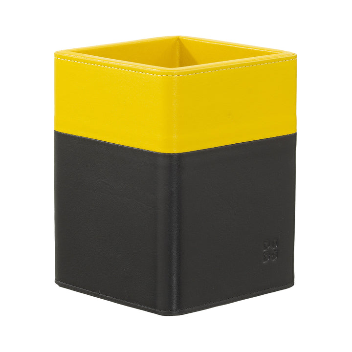 DUDU Portapenne da Scrivania in Pelle di Design, Porta Penne per Tavolo da Ufficio, Porta Matite Colorato