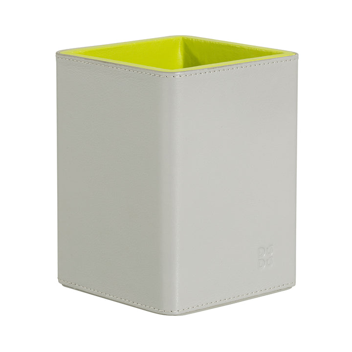 DUDU Portapenne da Scrivania in Pelle di Design, Porta Penne per Tavolo da Ufficio, Porta Matite Colorato