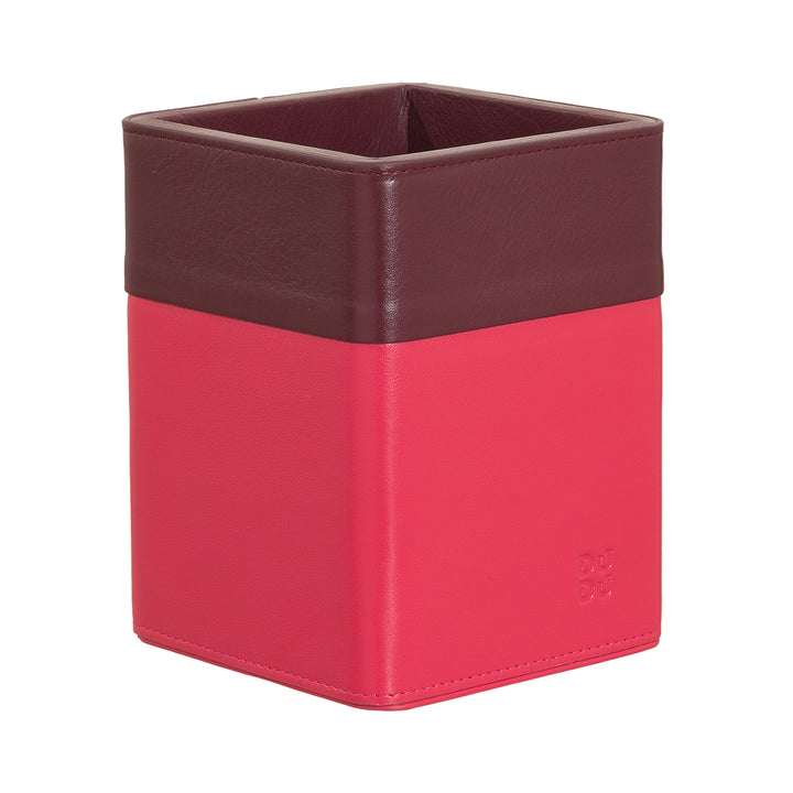 DUDU Portapenne da Scrivania in Pelle di Design, Porta Penne per Tavolo da Ufficio, Porta Matite Colorato