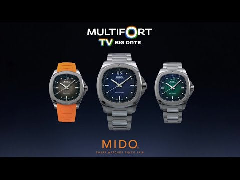Mido orologio Multifort TV Big Date 40x39,2mm blu automatico acciaio  M049.526.17.041.00