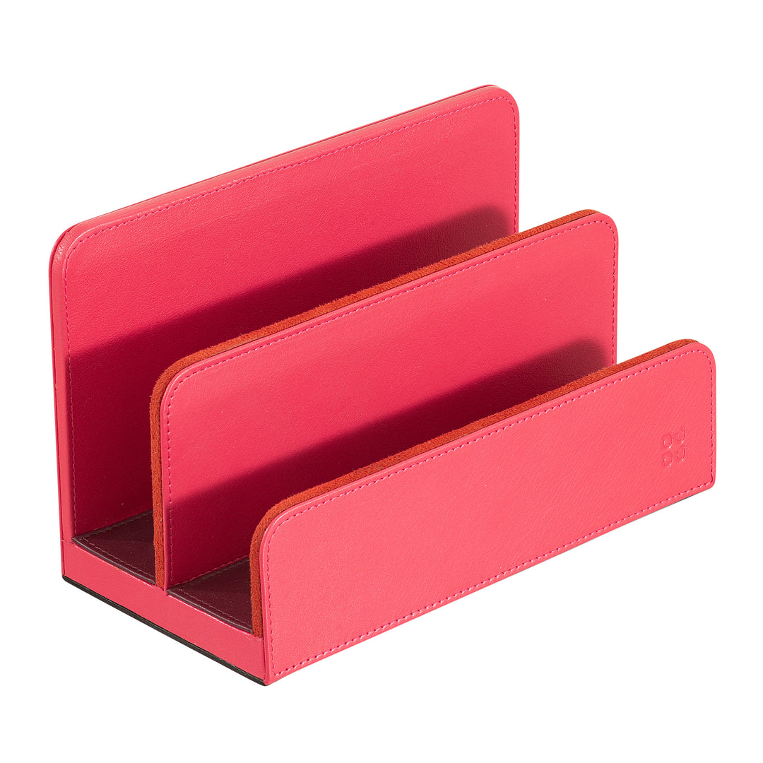 DUDU Set da Scrivania in Pelle per Ufficio 4 pz con Svuotatasche Porta Penne Porta Lettere Porta Block Notes