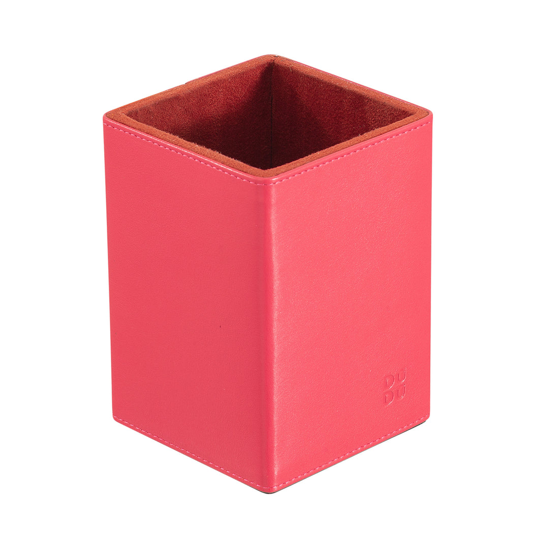 DUDU Set da Scrivania in Pelle per Ufficio 4 pz con Svuotatasche Porta Penne Porta Lettere Porta Block Notes