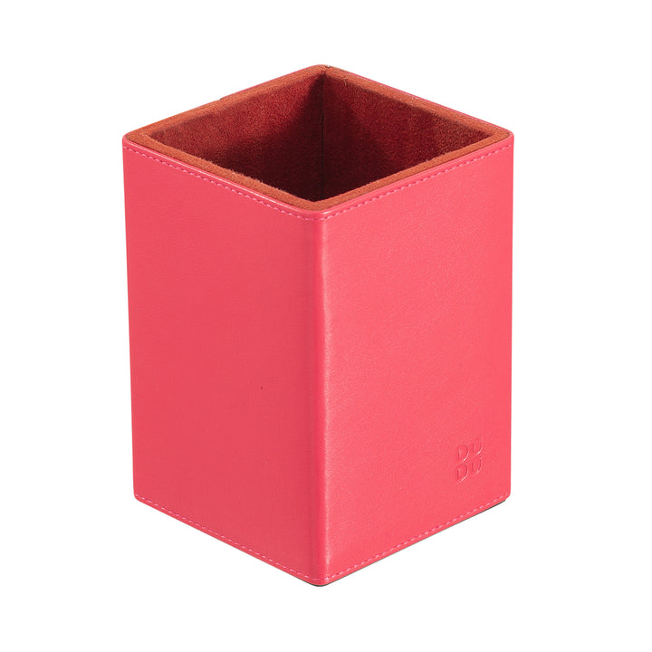DUDU Set da Scrivania in Pelle per Ufficio 4 pz con Svuotatasche Porta Penne Porta Lettere Porta Block Notes
