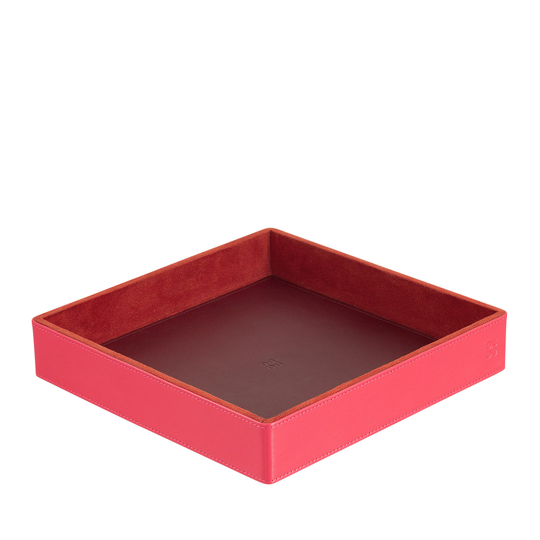 DUDU Set da Scrivania in Pelle per Ufficio 4 pz con Svuotatasche Porta Penne Porta Lettere Porta Block Notes