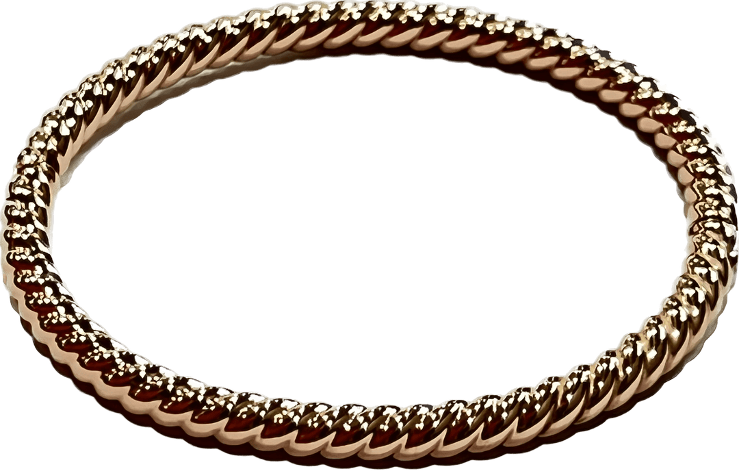 Sidalo bracciale rigido Torchon argento 925 finitura PVD oro rosa M-4426-R - Capodagli 1937