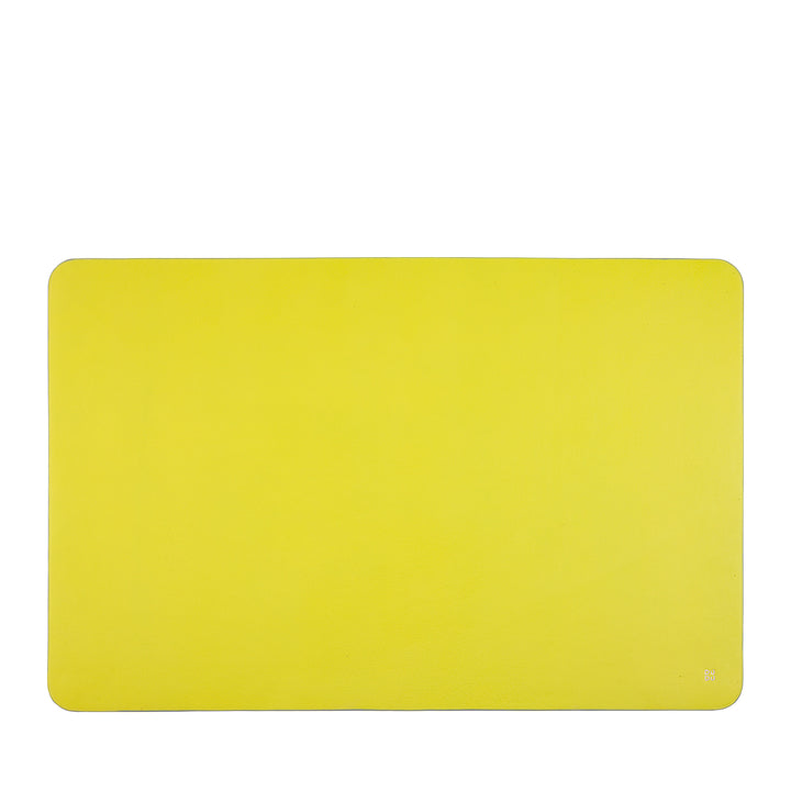 DUDU Sottomano Scrivania Ufficio in Pelle Bicolore CM 61x40, Double-Face Arrotolabile, Antiscivolo Morbido Senza Cuciture