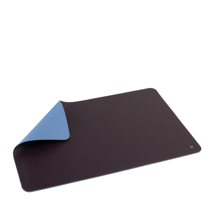 DUDU Sottomano Scrivania Ufficio in Pelle Bicolore CM 61x40, Double-Face Arrotolabile, Antiscivolo Morbido Senza Cuciture