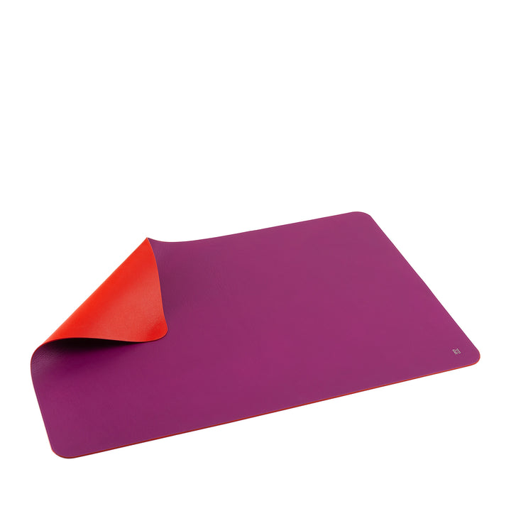 DUDU Sottomano Scrivania Ufficio in Pelle Bicolore CM 61x40, Double-Face Arrotolabile, Antiscivolo Morbido Senza Cuciture