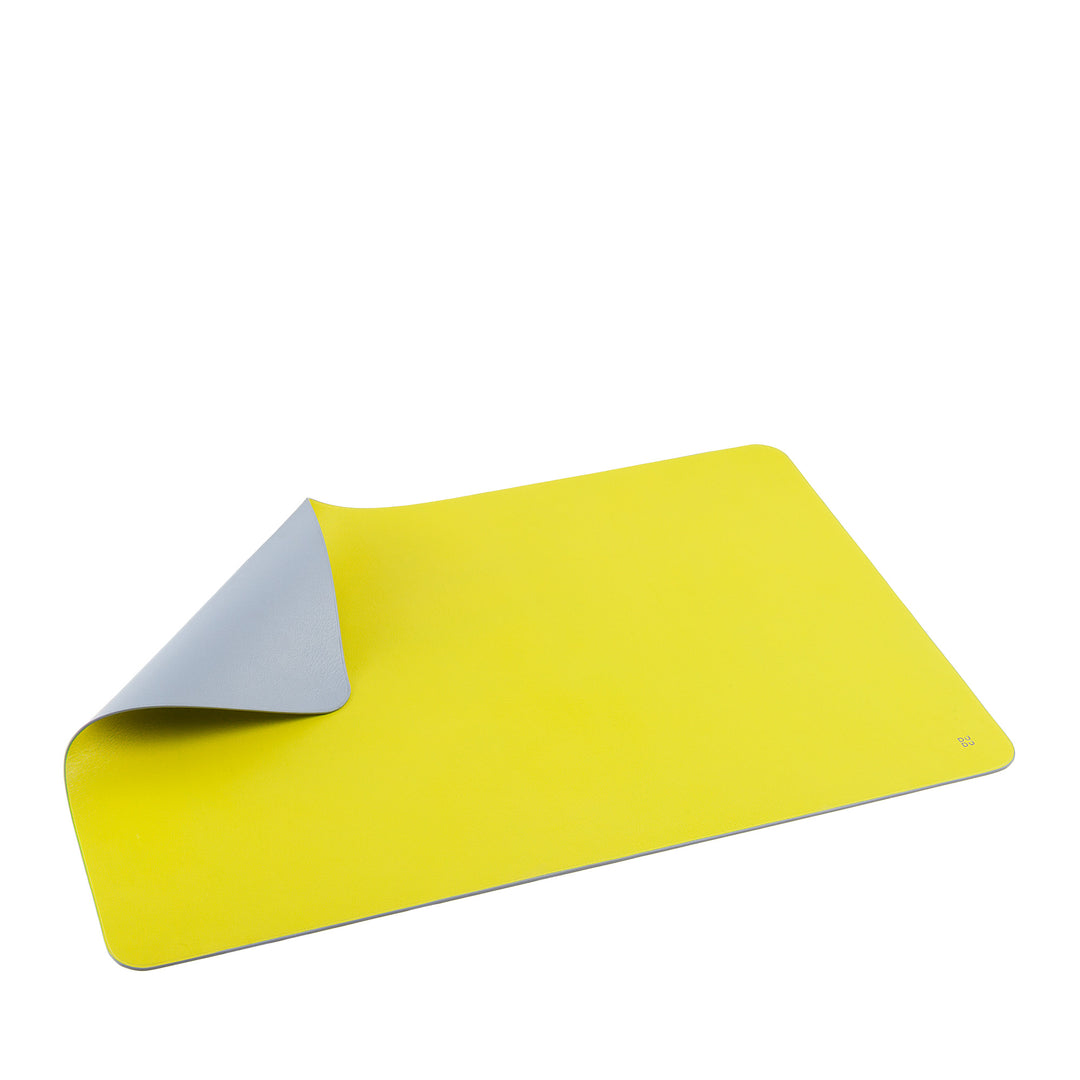 DUDU Sottomano Scrivania Ufficio in Pelle Bicolore CM 61x40, Double-Face Arrotolabile, Antiscivolo Morbido Senza Cuciture