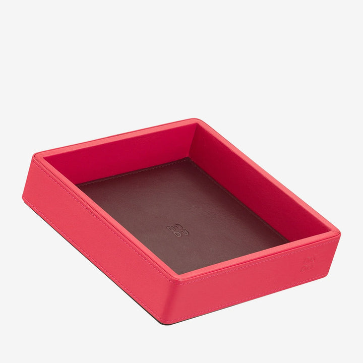 DUDU Svuotatasche in Pelle Colorato di Design da Ingresso Porta Oggetti, 14x14cm, con Scatola Regalo