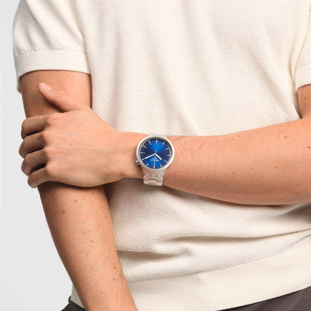 Swatch orologio INDIGO HOUR Originals Irony Big Bold 47mm SB07S102G - Capodagli 1937