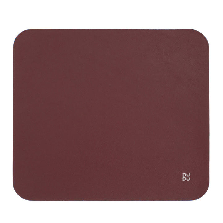 DUDU Tappetino per Mouse Morbido in Pelle, Sottile, di Design, 25x22 cm, Antiscivolo, Mouse Pad da Scrivania, Colorato