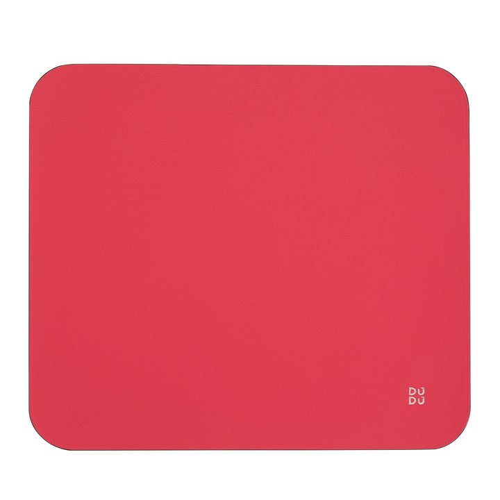 DUDU Tappetino per Mouse Morbido in Pelle, Sottile, di Design, 25x22 cm, Antiscivolo, Mouse Pad da Scrivania, Colorato