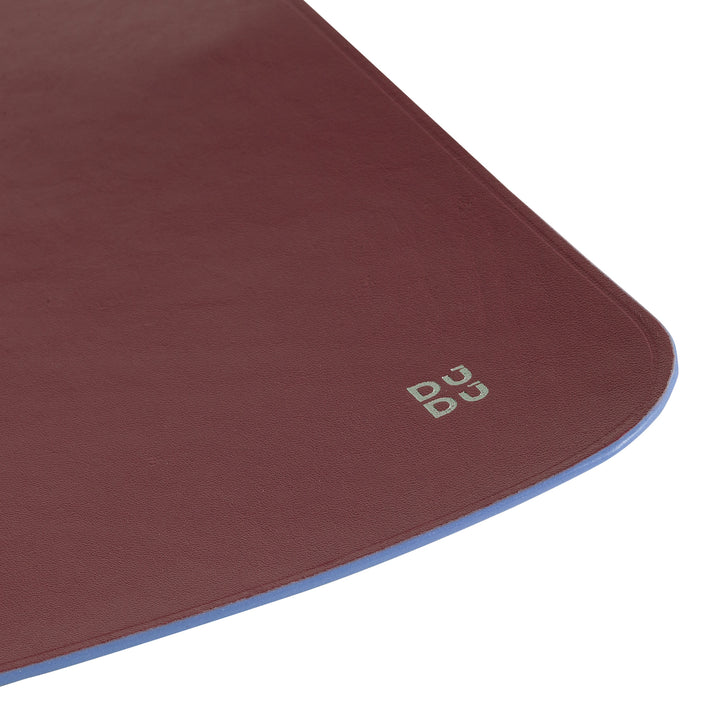 DUDU Tappetino per Mouse Morbido in Pelle, Sottile, di Design, 25x22 cm, Antiscivolo, Mouse Pad da Scrivania, Colorato