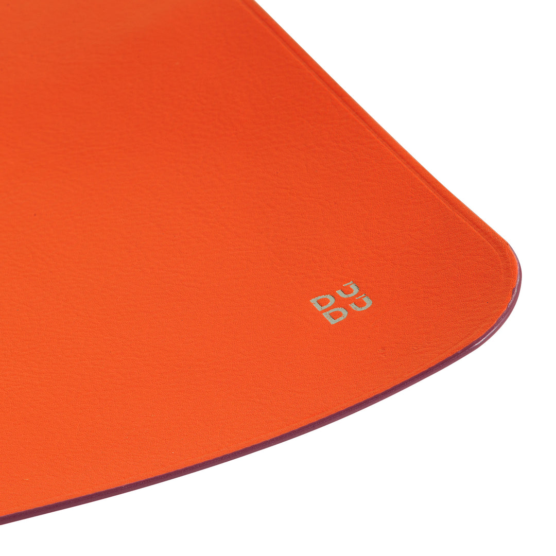 DUDU Tappetino per Mouse Morbido in Pelle, Sottile, di Design, 25x22 cm, Antiscivolo, Mouse Pad da Scrivania, Colorato